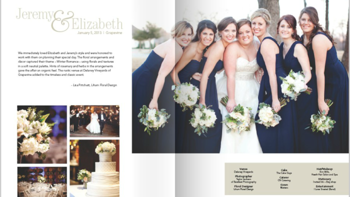 Real Weddings Feature in the Texas Wedding Guide