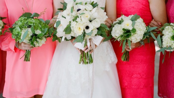 Bridal party bouquets